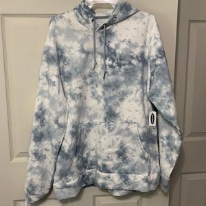 New tie dye blue/white hoodie 
XL